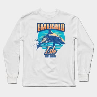 Emerald Isle, North Carolina Shark Long Sleeve T-Shirt
